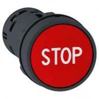 Schneider Electric XB7 Кнопка 22мм красная НО+НЗ с маркировкой STOP XB7NA4534 фото