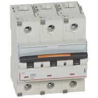 Legrand DX3 Автоматический выключатель 3P 80A (D) 25кА 409840 фото