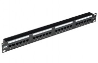 IEK ITK 1U патч-панель кат.5Е STP, 24 порта (Dual), с кабельным органайзером PP24-1UC5ES-D05 фото