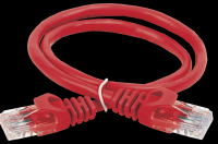 IEK  ITK Коммутационный шнур (патч-корд), кат.5Е UTP, 1м, красный PC04-C5EU-1M фото