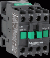Schneider Electric EasyPact TVS TeSys E Контактор 3P 1НЗ 25А 400В AC3 220В 50Гц LC1E2501M5 фото