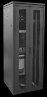IEK LINEA N ITK 42U 800х800мм распашная перфорированная дверь, задняя перфорированная черный LN05-42U88-2PP фото