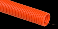 IEK Труба гофрированная ПНД d50 с зондом оранжевая тяжелая (15м) CTG21-50-K09-015 фото