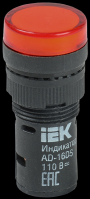 IEK Лампа AD16DS(LED)матрица d16мм красный 12В AC/DC BLS10-ADDS-012-K04-16 фото
