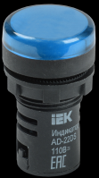 IEK Лампа AD22DS(LED)матрица d22мм синий 110В AC/DC BLS10-ADDS-110-K07 фото