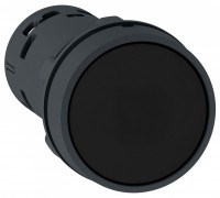 Schneider Electric XB7 Кнопка 22мм черная с возвратом 1НО XB7NA21 фото
