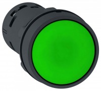 Schneider Electric XB7 Кнопка 22мм зеленая с фиксацией 1НО XB7NH31 фото