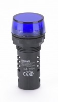 DEKraft Лампа комм. ADDS диам.22 мм синяя LED 220В ЛK-22 25122DEK фото