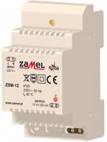 Zamel Блок питания стабилизированный 230VAC/12VDC 250мА IP20 на DIN рейку 3мод ZSM-12 фото