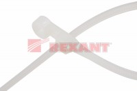 REXANT Хомут-стяжкa нейлоновая под винт  200x4,3 мм, белая, упаковка 100 шт. 07-0204 фото