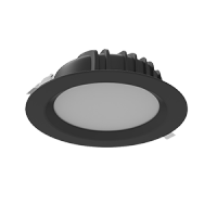 Varton Светодиодный светильник DL-01 круглый встраиваемый 230x81 мм 40 Вт 3000 K IP54 RAL9005 черный муар V1-R0-T0084-10000-4404030 фото