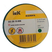 IEK Изолента 0,18х19 мм зеленая 20 метров UIZ-20-10-K06 фото