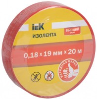 IEK Изолента 0,18х19 мм красная 20 метров UIZ-18-19-20MS-K04 фото