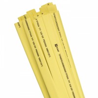 EKF PROxima Термоусаживаемая трубка ТУТ нг 12/6 желтая в отрезках по 1м tut-12-y-1m фото
