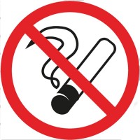 Наклейка курить запрещено 200х200 Rexant 56-0035 фото