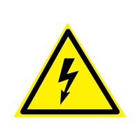 Наклейка знак электробезопасности «Опасность поражения электротоком» 160х160х160 мм Rexant 56-0006-5 фото
