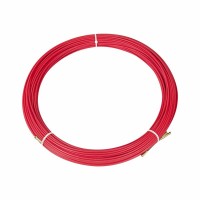 Протяжка кабельная (мини УЗК в бухте), стеклопруток, d=3,5 мм 100 м, красная Rexant 47-1100 фото