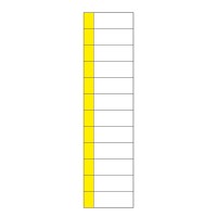 Наклейка маркировочная таблица 12 модулей (50х216 мм) Rexant 55-0010 фото
