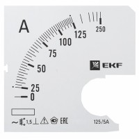 EKF PROxima Шкала сменная для A961 125/5А-1,5 s-a961-125 фото