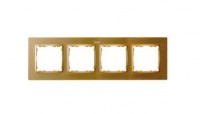 Simon S82 Concept Матовое золото, Рамка 4-я 8200647-095 фото