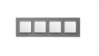 Simon S82 Concept Матовый серый, Рамка 4-я 8200647-092 фото