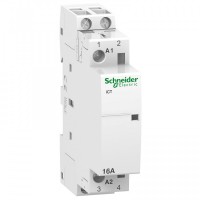 Schneider Electric Acti 9 iCT16A Контактор модульный 16А 250В напряжение управления 48В 2НО 2100Вт A9C22212 фото