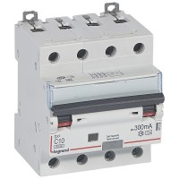 Legrand DX3 Дифференциальный автоматический выключатель 4P 10А (С) 300MA-A 411238 фото