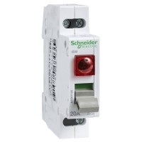 Schneider Electric Acti 9 iSW Выключатель нагрузки с индикатором 2P 20A красный A9S61220 фото