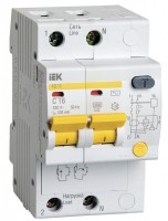 IEK Дифференциальный автоматический выключатель АД12 2Р 16А 100мА MAD10-2-016-C-100 фото