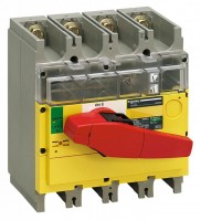 Schneider Electric Compact INS/INV Выключатель-разъединитель INV400 4P красная рукоятка/желтая панель 31191 фото