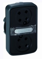 Schneider Electric XB4 Головка кнопки двойная без вставок + LED ZB4BW7A9 ZB4BW7A9 фото