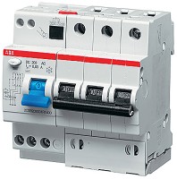 ABB Выключатель автоматический дифференциального тока 5мод. DS203 M A-B10/0,03 2CSR273101R1105 фото