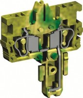 DKC Разъем типа гнездо, с пружинным зажимом на 2 контакта для клемм типа HVTE. Желто-зеленый. 2,5 кв. мм. ZHVT910 фото