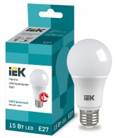 IEK Лампа светодиодная ECO A60 шар 15Вт 230В 4000К E27 LLE-A60-15-230-40-E27 фото