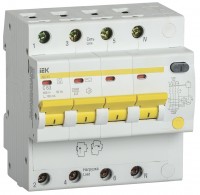 IEK Дифференциальный автоматический выключатель АД14S 4Р 63А 100мА MAD13-4-063-C-100 фото