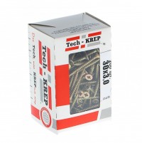 Tech-Krep Саморезы универсальные  30х3,0 мм (200 шт) желтые - коробка с ок. 102227 102227 фото