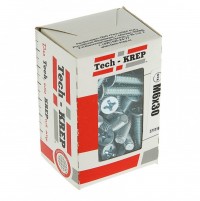 Tech-Krep Винт DIN965 с потайной головкой оцинк. М6х30 (60 шт) - коробка с ок. 105242 105242 фото