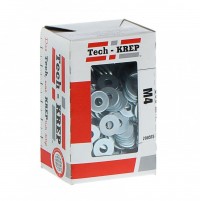 Tech-Krep Шайба DIN9021 кузовная оцинк. М4 (500 шт) - коробка с ок. 105263 фото