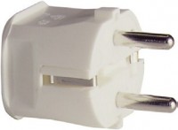 ABL Вилка термопласт 16A, 2P+E, 250V, подключение сзади (белый) 1116110 фото