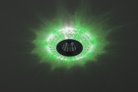 ЭРА DK LD2 SL/GR+WH Светильник декор cо светодиодной подсветкой (зеленый+белый), прозрачный Б0019199 фото