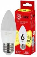 ЭРА ECO LED B35-6W-827-E27 (диод, свеча, 6Вт, тепл, E27) Б0020620 фото