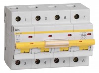 IEK Автоматический выключатель ВА47-100 4Р 20А 10кА характеристика C MVA40-4-020-C фото