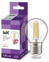IEK Лампа LED G45 шар прозрачный 7Вт 230В 3000К E27 серия 360° LLF-G45-7-230-30-E27-CL фото