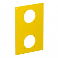 OBO Bettermann Накладка блока питания VH для монтажа устройств ЭУИ, 160x105x3 мм, ПВХ, желтая 6109879 фото
