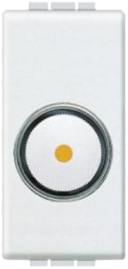BTicino Living Light Белый Светорегулятор поворотный для л/н 50-1000 Вт, 1 мод N4581 фото