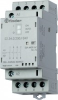 Finder Модульный контактор; 2NO+2NC 25А; контакты AgNi; катушка 120В АС/DC; ширина 35мм; степень защиты IP20; опции: мех.индикатор + LED 223401201620 фото