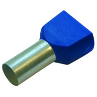 Haupa Гильза конечная для двух проводов, 2,5/10 цвет синий (упак.100шт) 270792 фото