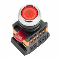 EKF PROxima Кнопка ABLFS-22 с подсветкой красный NO+NC 230В ablfs-22-r фото