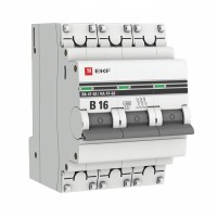 EKF PROxima ВА 47-63 Автоматический выключатель  (B) 3P 16А 4,5kA mcb4763-3-16B-pro фото