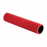 EKF Труба гофрированная двустенная жесткая ПНД d110 6м (36м/уп.) красная, PROxima tr2st-110-6m фото